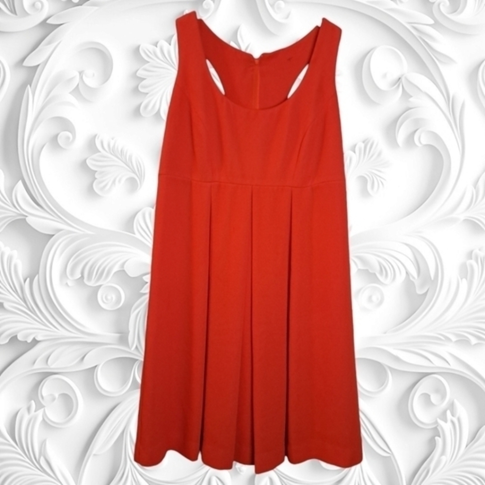 Vintage Red Pleated Mini Dress